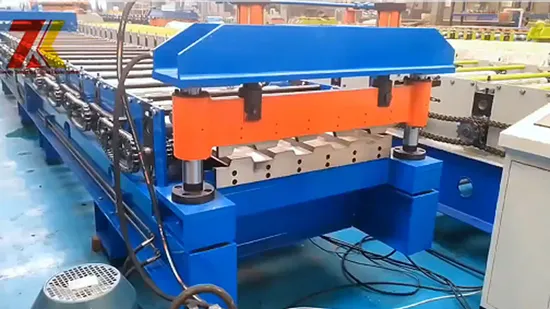 Rolo ereto da dupla camada da emenda da folha ondulada da telha do rolo de aço da cor de PPGI que forma a máquina